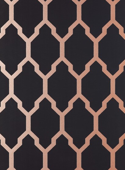 Farrow & Ball Wallpaper Tessella Black/ Copper