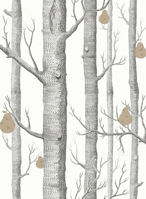 Woods & Pears - Designtapete von Cole and Son - Black/ White