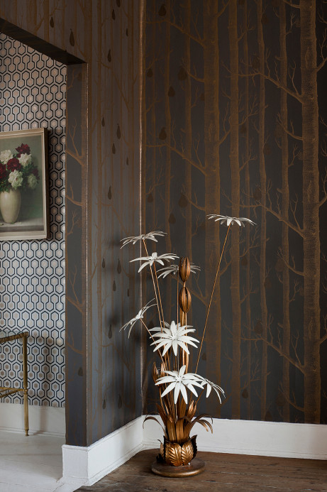 Woods & Pears - Designtapete von Cole and Son - Copper