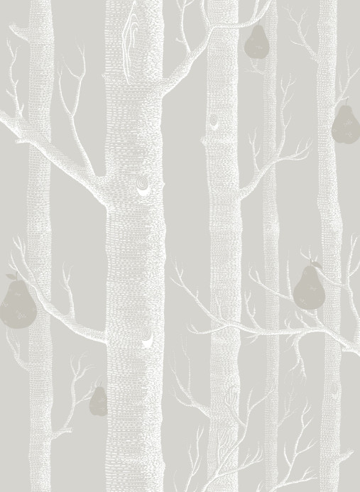 Woods & Pears - Designtapete von Cole and Son - Grey/ White