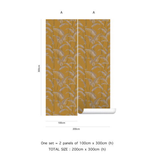 Tenue de Ville Wallpaper Majorelle - Ochre