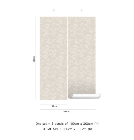 Tenue de Ville Wallpaper Ylang Ylang - Ivory