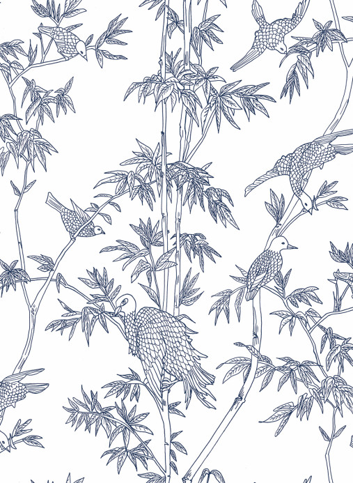 Tenue de Ville Wallpaper Ylang Ylang - Cobalt