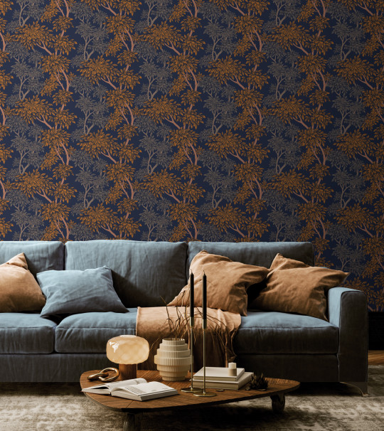 Tenue de Ville Wallpaper Panache - Night Blue