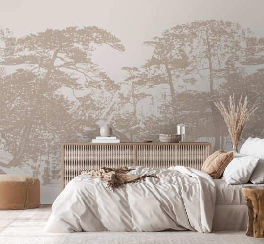 Tenue de Ville Wandbild Ginkesai - Ivory