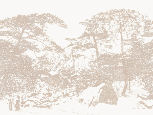 Tenue de Ville Wandbild Ginkesai - Ivory