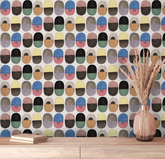 Tenue de Ville Wallpaper Mini Totem - Funky