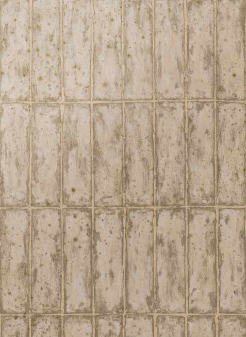 Arte International Wallpaper Chalk Stone - Olive/ Gold