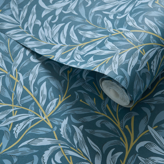 Clarke & Clarke Wallpaper Willow Boughs - Denim