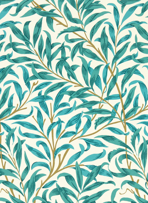 Clarke & Clarke Tapete Willow Boughs - Teal