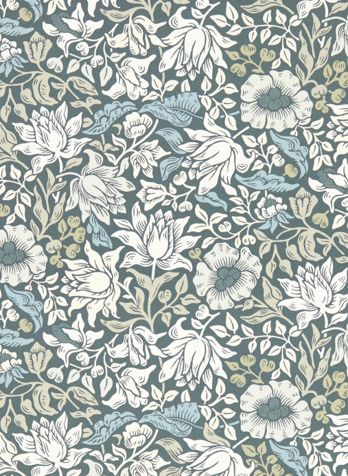 Clarke & Clarke Wallpaper Mallow - Slate/ Dove