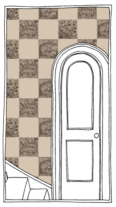 Josephine Munsey Tapete Animal Check - Chimney/ Cromwell Stone