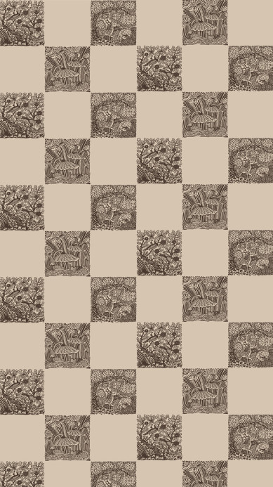 Josephine Munsey Tapete Animal Check - Chimney/ Cromwell Stone
