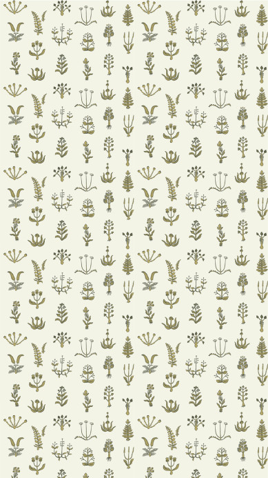 Josephine Munsey Tapete Floral Spot - Chaingate Green/ Meadow/ Ringhill White