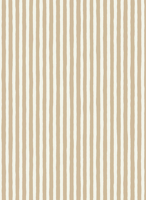 Josephine Munsey Tapete Hand Painted Stripe - Stepping Stone/ Skirting White