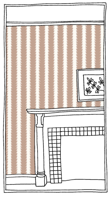 Josephine Munsey Wallpaper Scallop Stripe