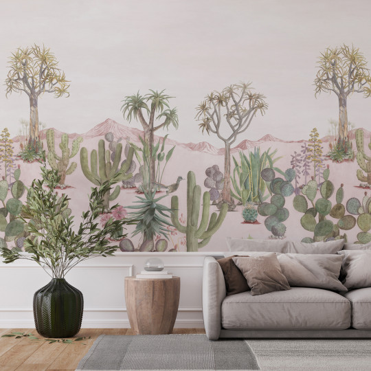 Sian Zeng Mural Desert - Pink Sand