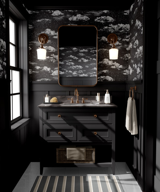 Sian Zeng Wallpaper Clouds - Black