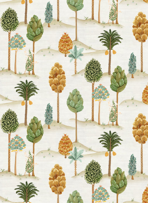 Osborne & Little Tapete Foresta - Olive/ Gold