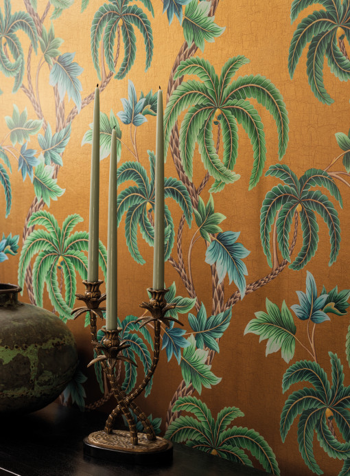 Osborne & Little Wallpaper Shalimar - Metallic Gold