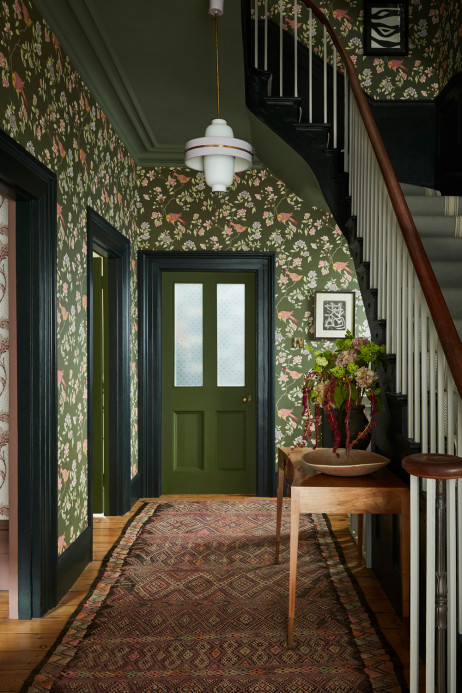 Little Greene Wallpaper Aderyn - Olive Colour