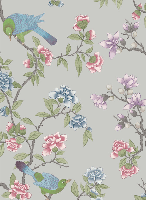 Little Greene Wallpaper Aderyn - French Grey