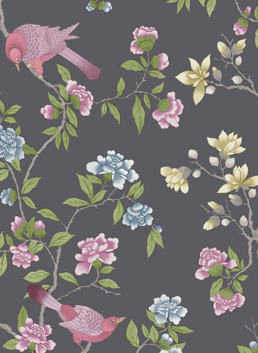 Little Greene Carta da parati Aderyn - Arquerite Dark