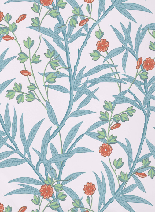 Little Greene Wallpaper Bamboo Floral - Heat