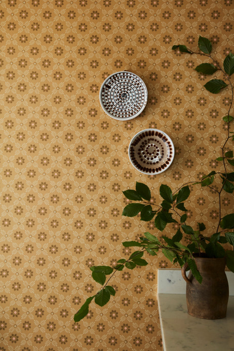 Little Greene Wallpaper Ditsy Block - Bombolone