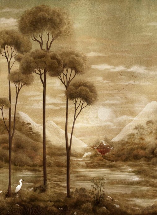 Coordonné Carta da parati panoramica Xi Hu Lake - Gold