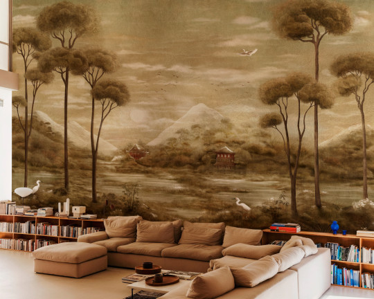 Coordonné Carta da parati panoramica Xi Hu Lake - Gold