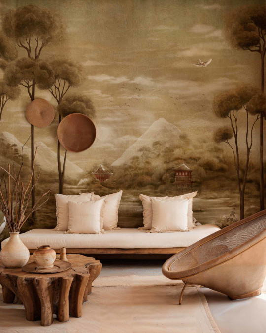 Coordonné Carta da parati panoramica Xi Hu Lake - Gold