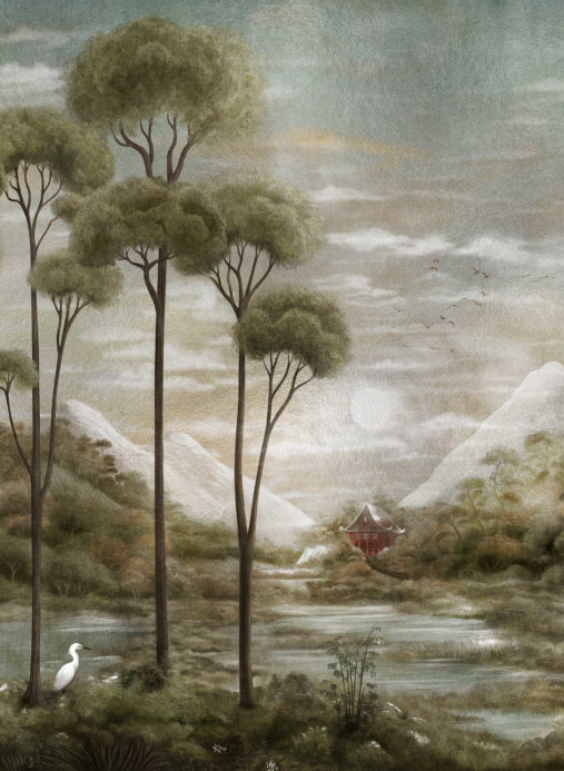 Coordonné Papier peint panoramique Xi Hu Lake - Silver