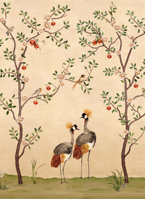 Coordonne Wandbild Crowned Crane - Nacre