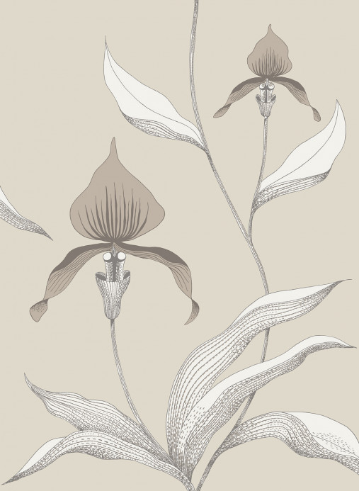 Cole & Son Tapete Orchid - Linen on White