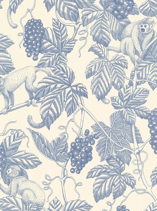 Långelid / von Brömssen Wallpaper Grape Thief - Faded Denim