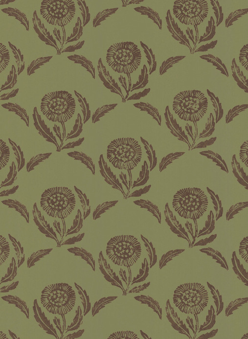 Långelid / von Brömssen Wallpaper Daisy - Arbour Green