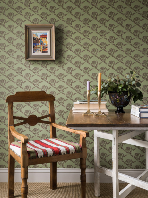 Långelid / von Brömssen Wallpaper Daisy - Arbour Green