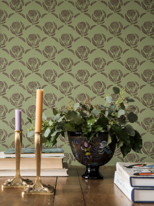 Långelid / von Brömssen Wallpaper Daisy - Arbour Green