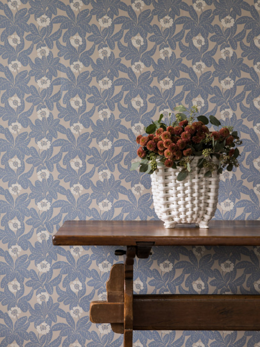 Långelid / von Brömssen Wallpaper Primula - Faded Denim