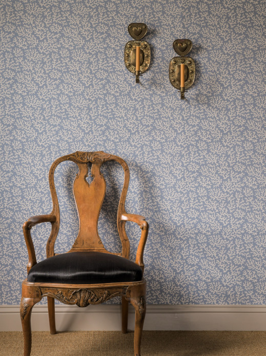 Långelid / von Brömssen Wallpaper Coral - Faded Denim