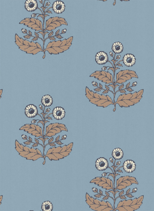 Långelid / von Brömssen Wallpaper Floret - Dala Blue