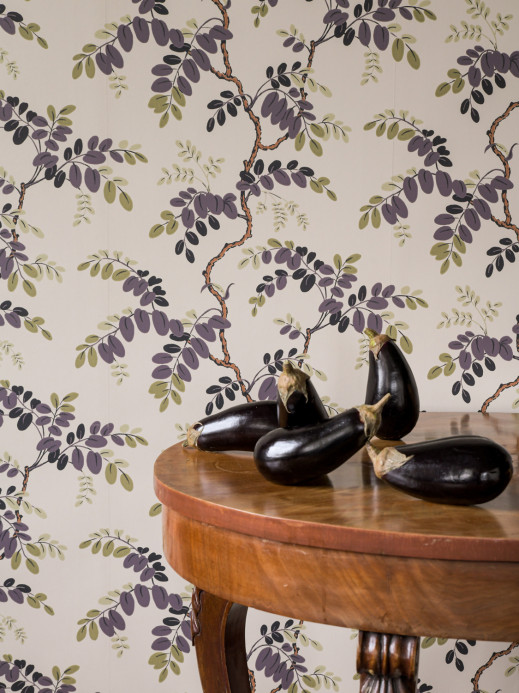 Långelid / von Brömssen Wallpaper Toromiro - Aubergine