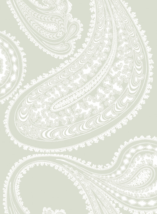 Cole & Son Wallpaper Rajapur - White on Olive