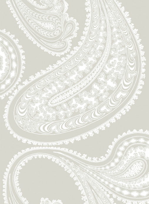 Cole & Son Papier peint Rajapur - White on Linen