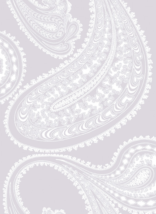 Cole & Son Papier peint Rajapur - White on Lilac