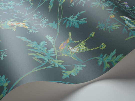 Cole & Son Papier peint Hummingbirds - Viridian