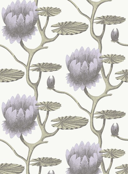 Summer Lily - Designtapete von Cole & Son - Lilac on White