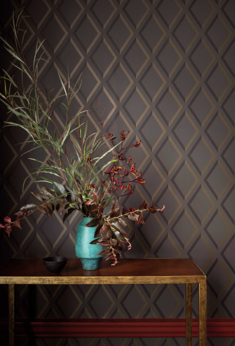 Pompeian - Designtapete von Cole & Son - Bronze and Charcoal