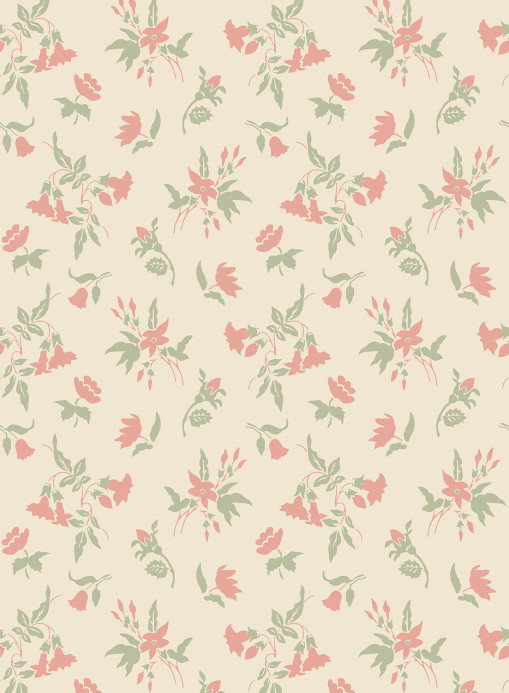 Farrow & Ball Tapete Auguste - White Tie/ Cooking Apple Green